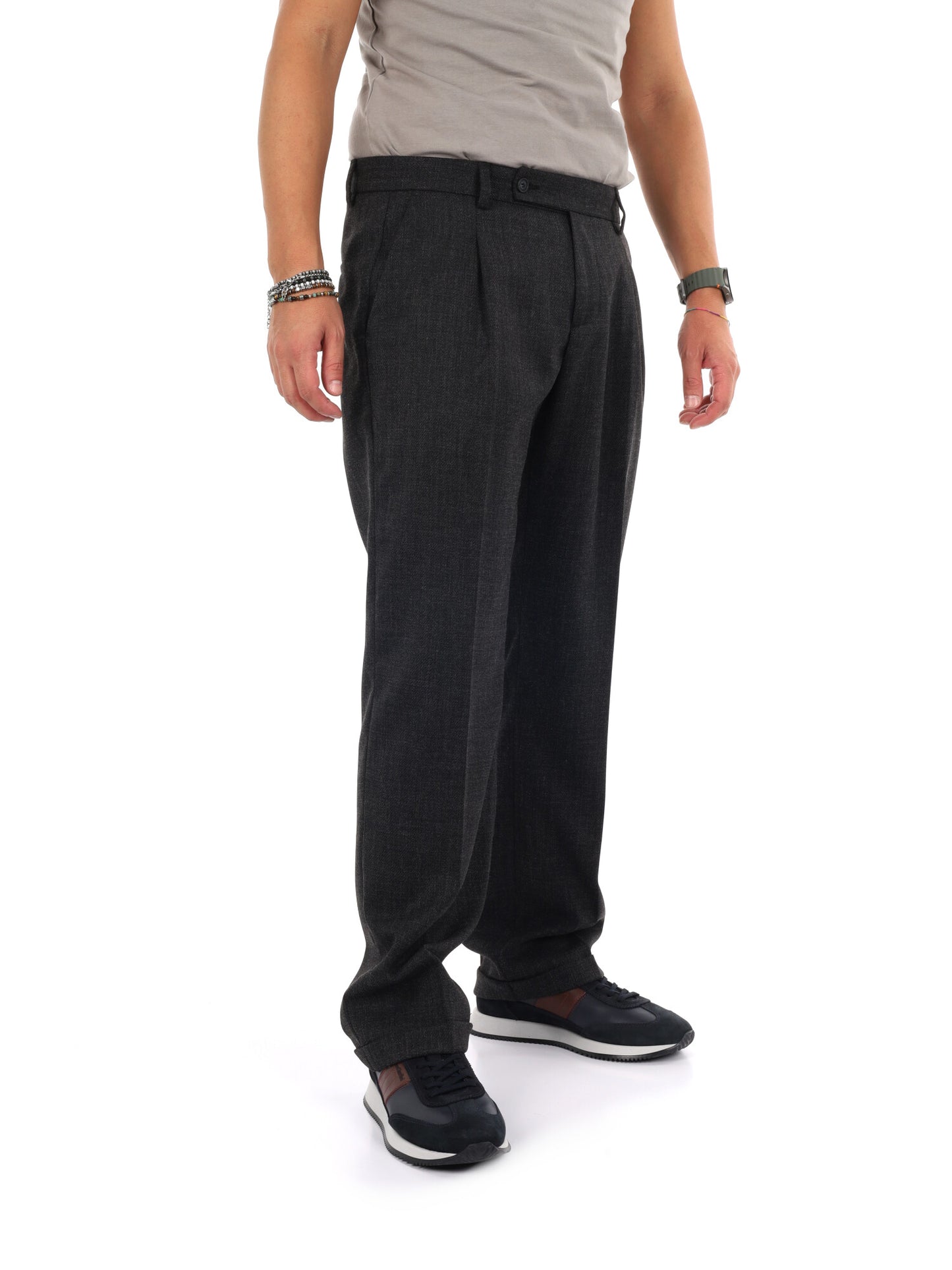 Fb Bubbone N008, pantalone da uomo nero