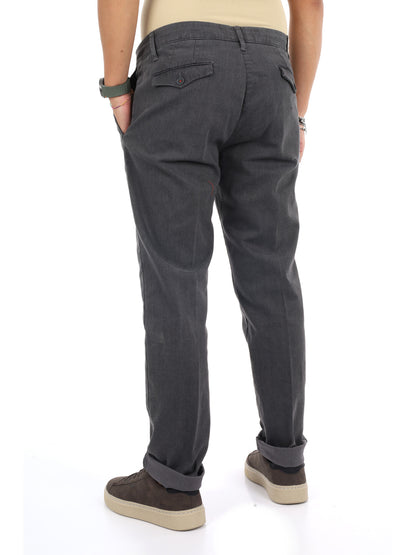 Fb Burlotto Ferro, pantalone da uomo grigio