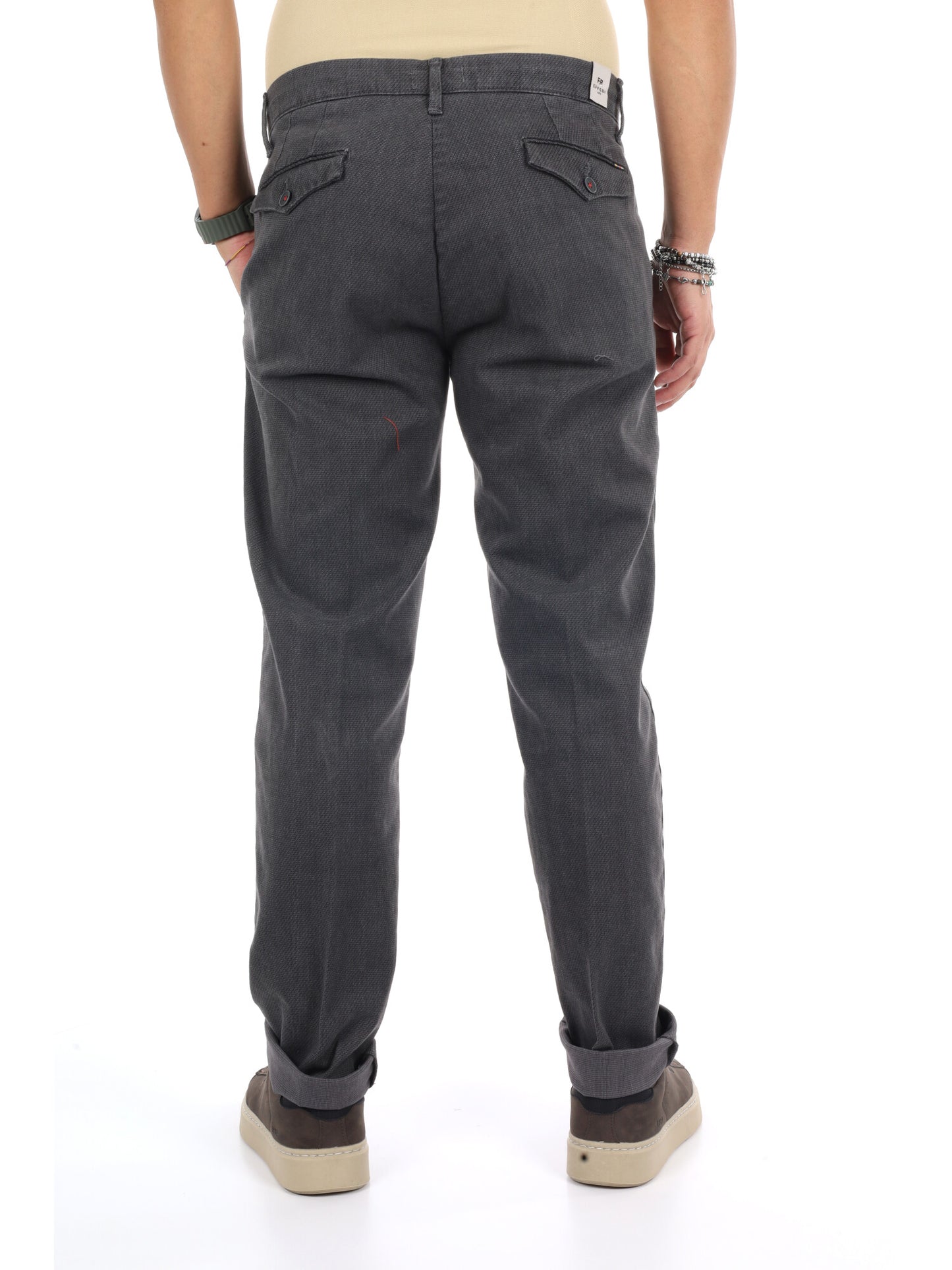 Fb Burlotto Ferro, pantalone da uomo grigio