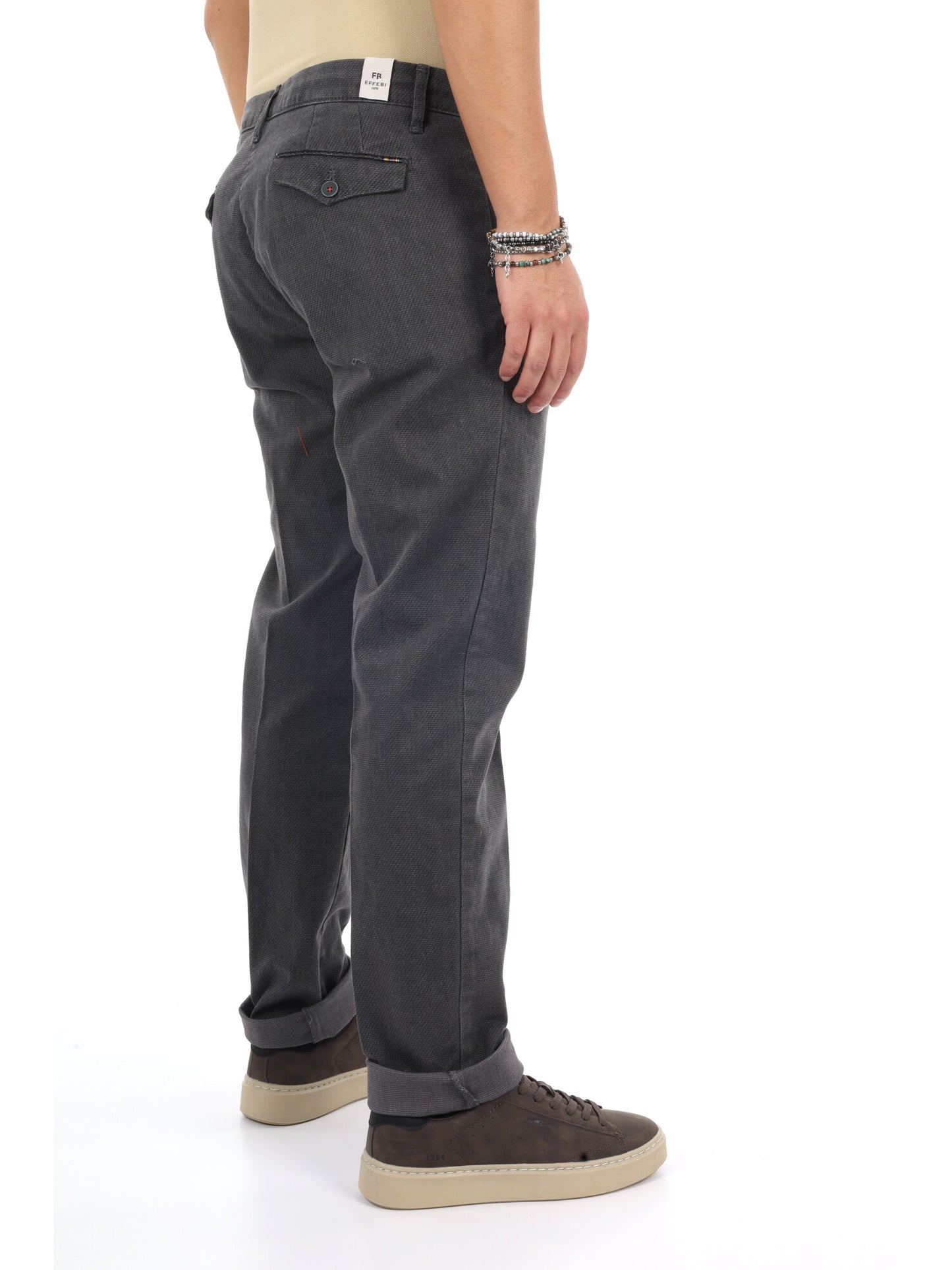 Fb Burlotto Ferro, pantalone da uomo grigio