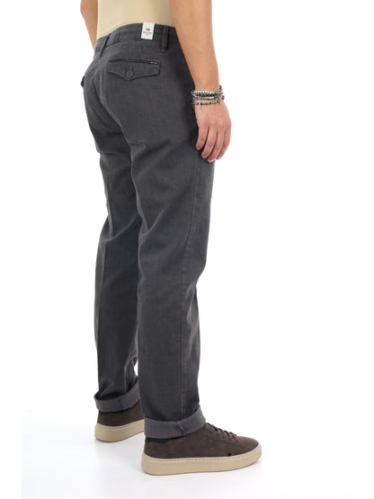 Fb Burlotto Ferro, pantalone da uomo grigio