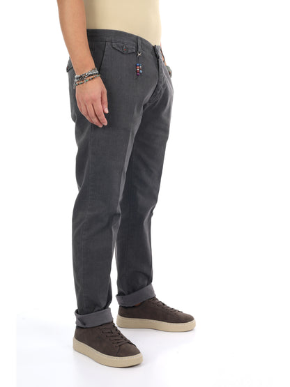 Fb Burlotto Ferro, pantalone da uomo grigio