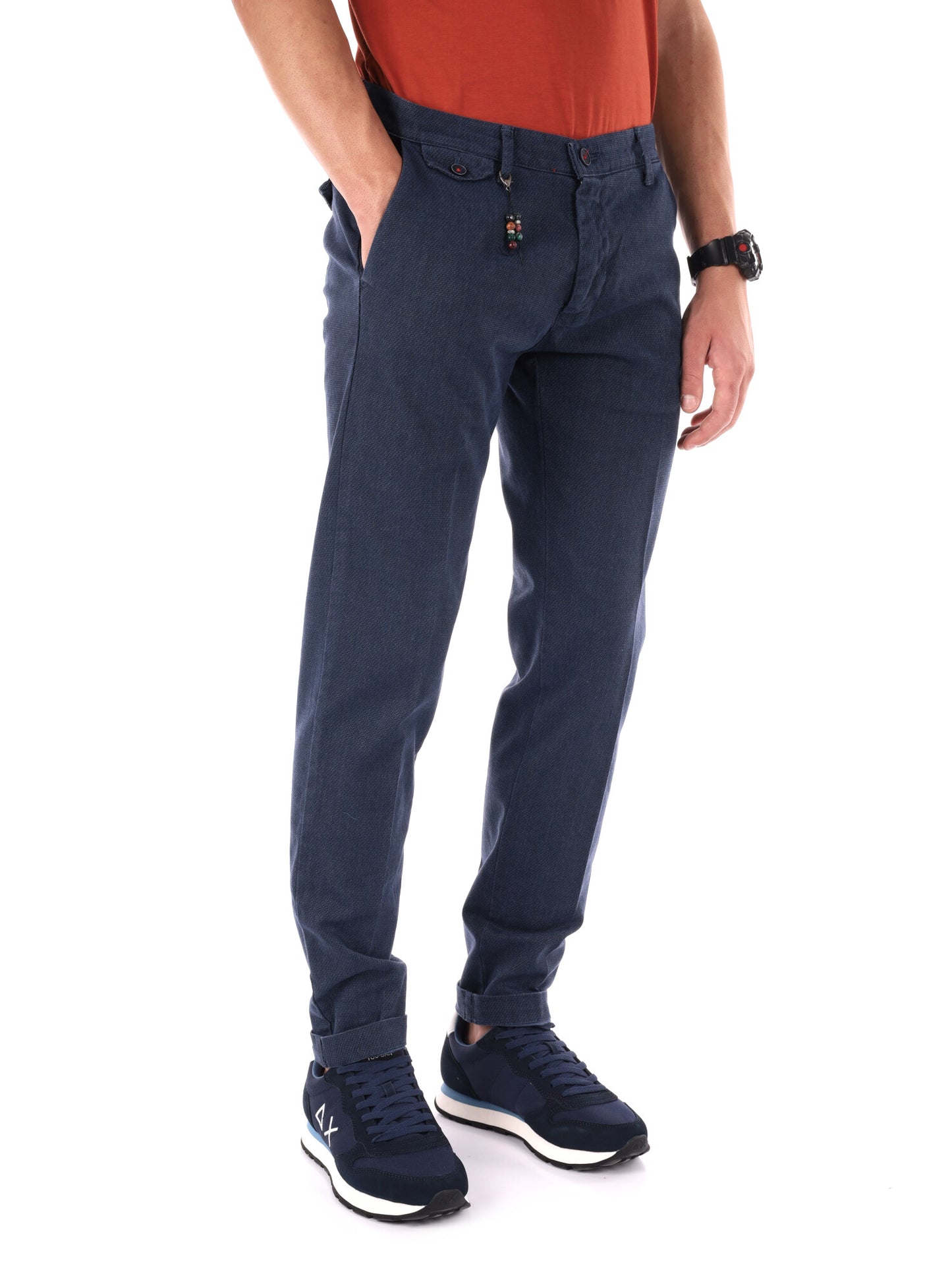 PANTALONE BURLOTTO FB DA UOMO INDACO