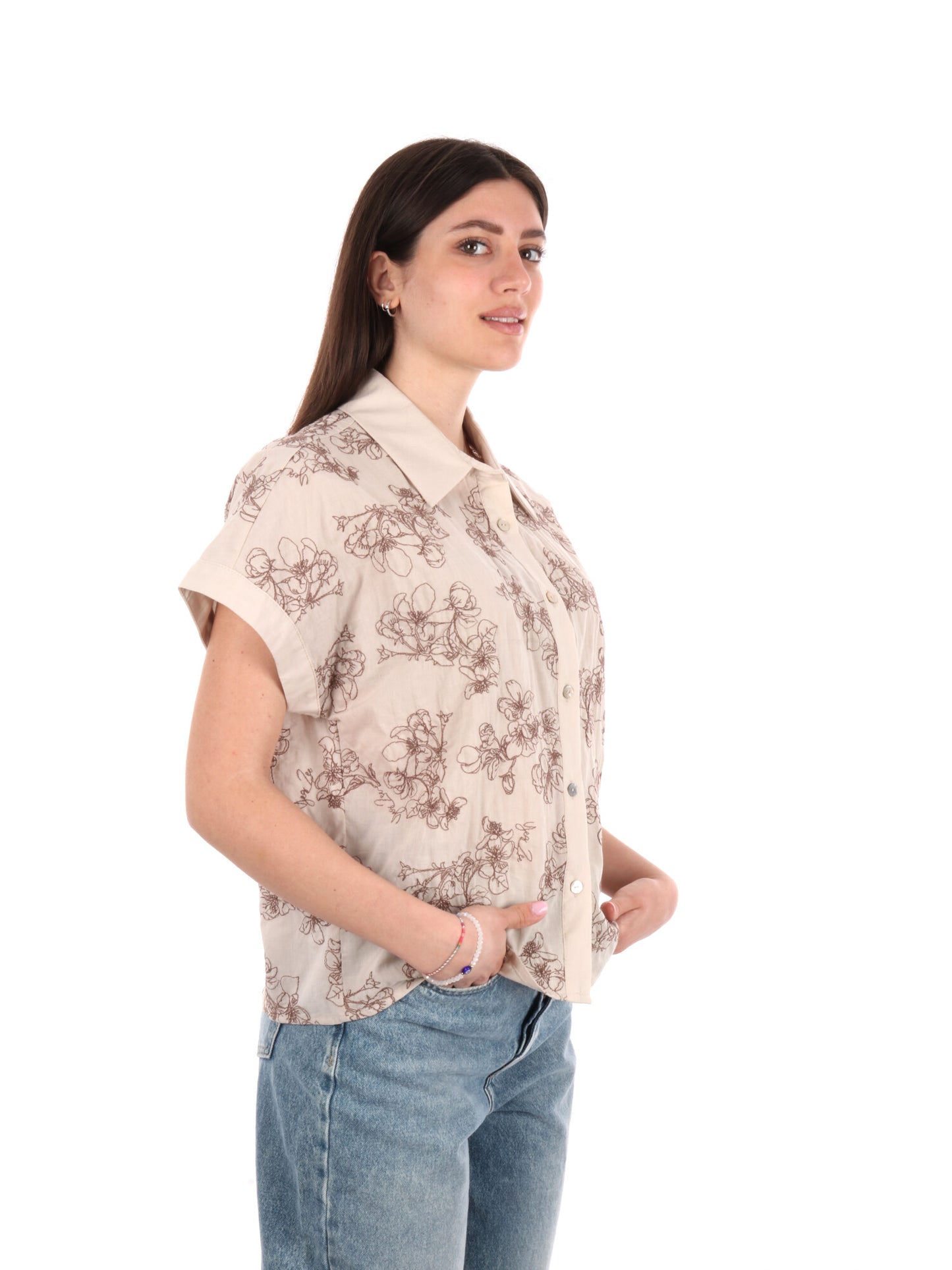 YES ZEE CAMICIA MUSS - BEIGE