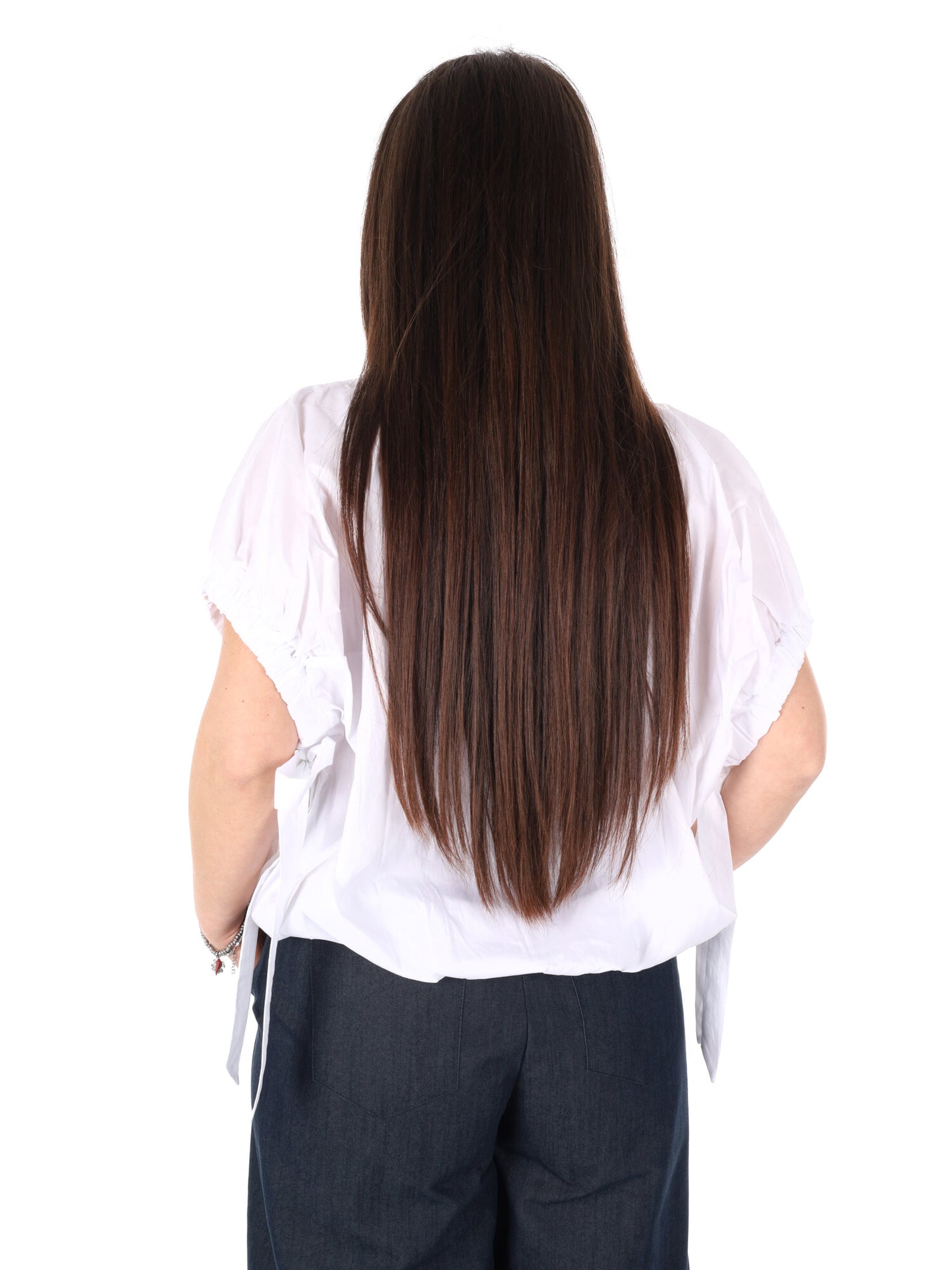 Yes Zee camicia donna bianca dalla linea versatile e moderna