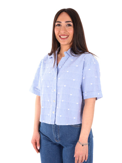 Yes-Zee camicia manica lunga donna multicolore per la primavera-estate