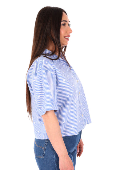 Yes-Zee camicia manica lunga donna multicolore per la primavera-estate
