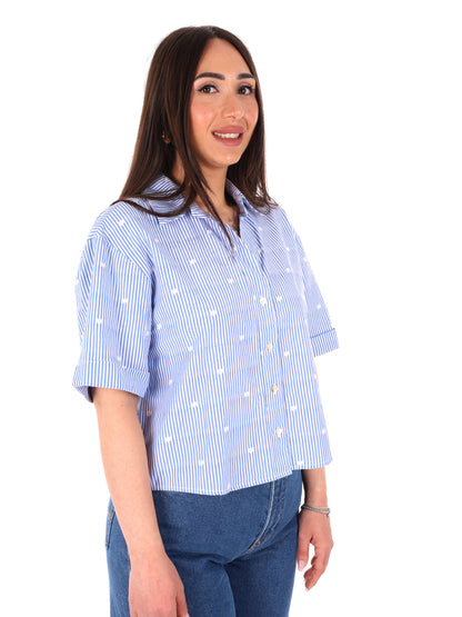 Yes-Zee camicia manica lunga donna multicolore per la primavera-estate