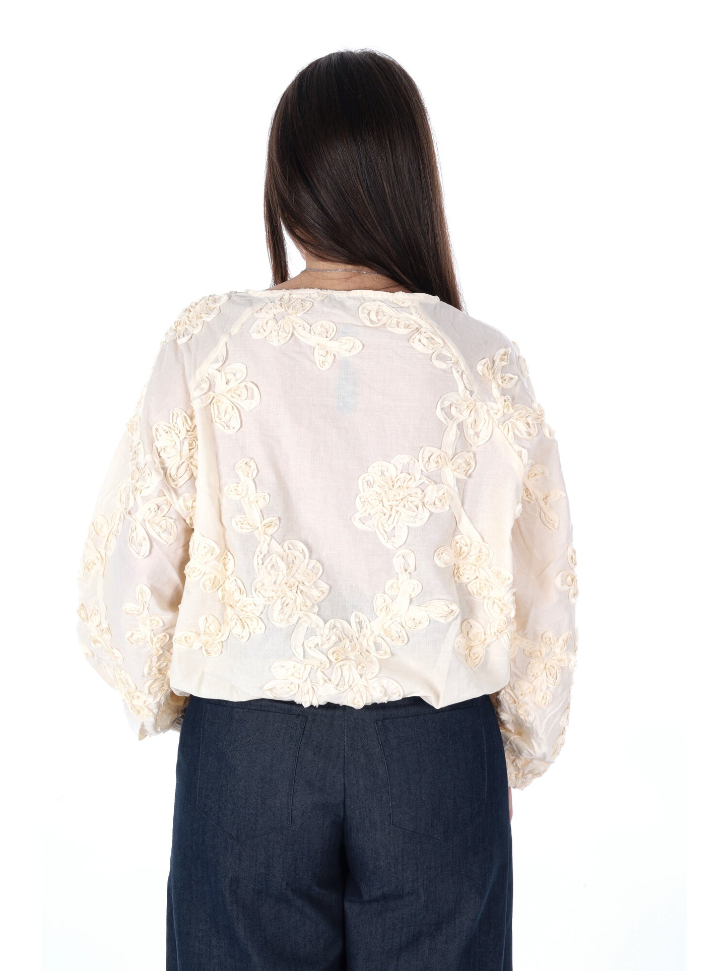 Yes-Zee blusa donna beige ideale per la primavera-estate