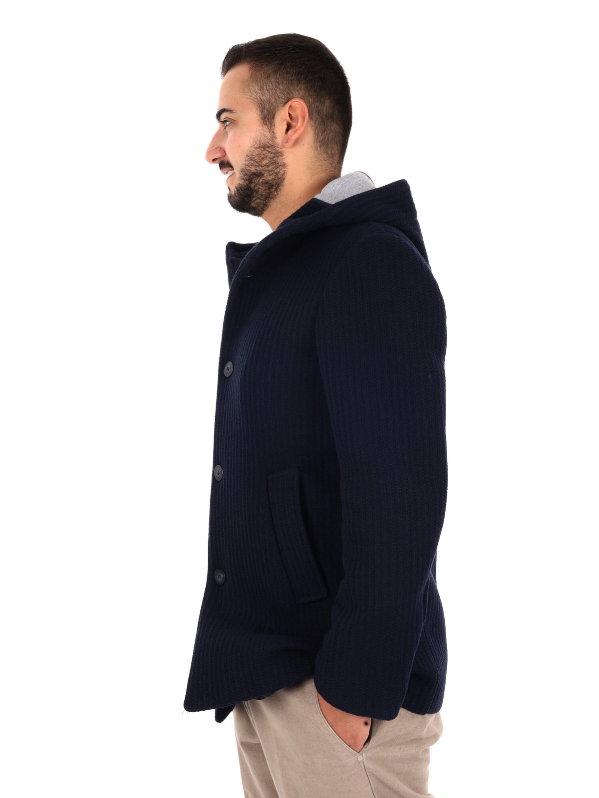 Fb Casanova Blu, cappotto da uomo blu