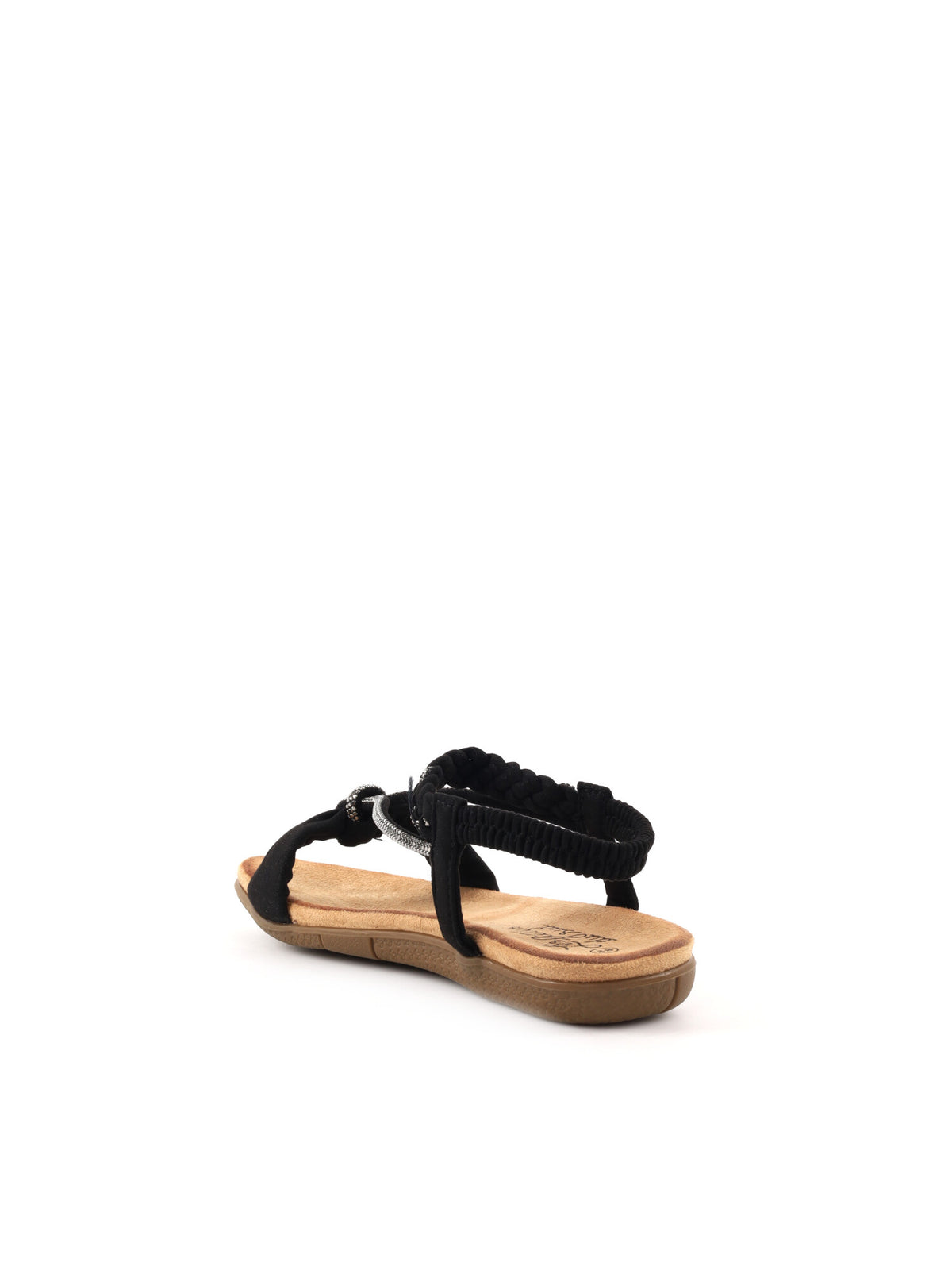 Les filles du sud sandalo basso da donna nero