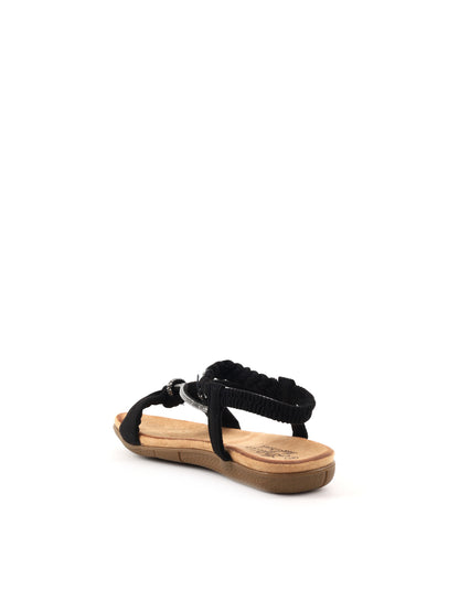Les filles du sud sandalo basso da donna nero