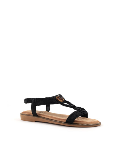 Sandali da donna Les Filles du Sud neri, eleganza e comfort