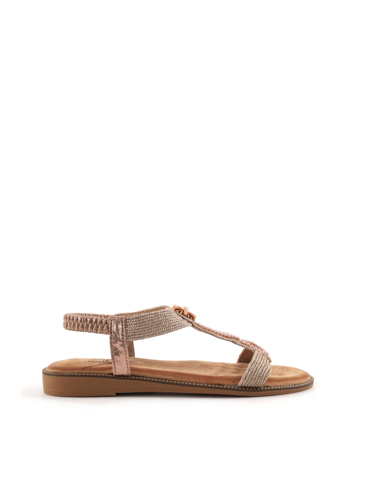 Sandali oro da donna Les Filles Du Sud, stile elegante e raffinato