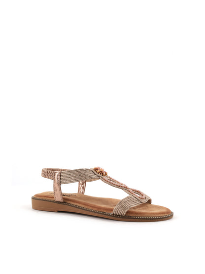 Sandali oro da donna Les Filles Du Sud, stile elegante e raffinato