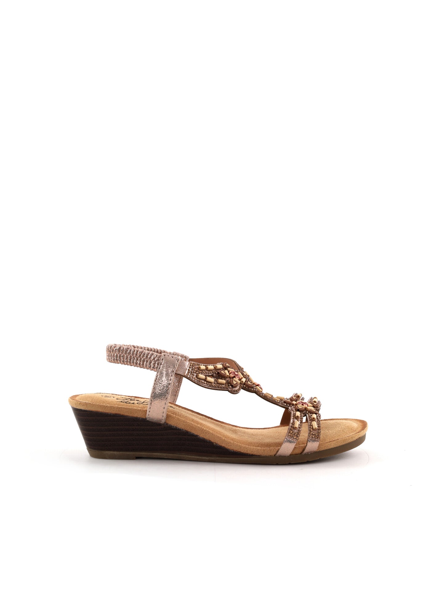 Sandali Les Filles Du Sud donna in oro eleganti e versatili