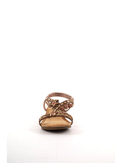 Sandali Les Filles Du Sud donna in oro eleganti e versatili