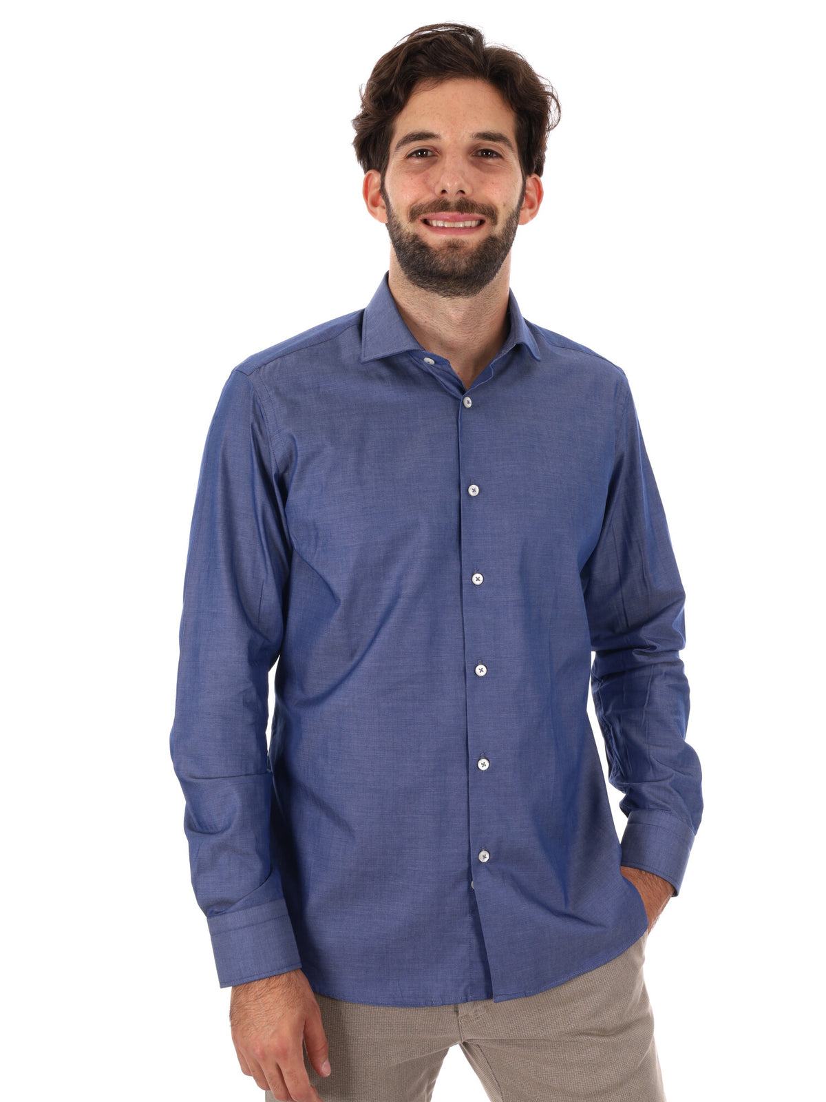 Fb camicia da uomo jeans