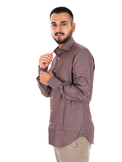 Fb Clessidra M110, camicia da uomo fango