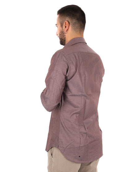 Fb Clessidra M110, camicia da uomo fango