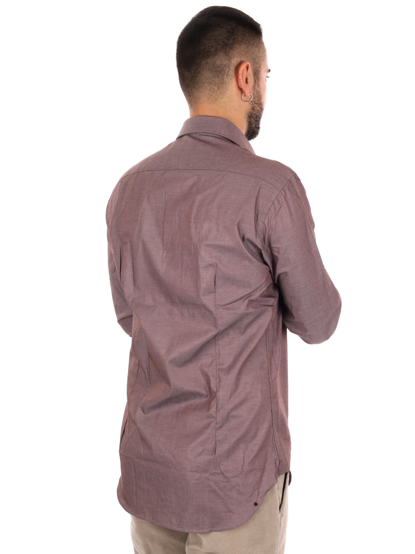 Fb Clessidra M110, camicia da uomo fango