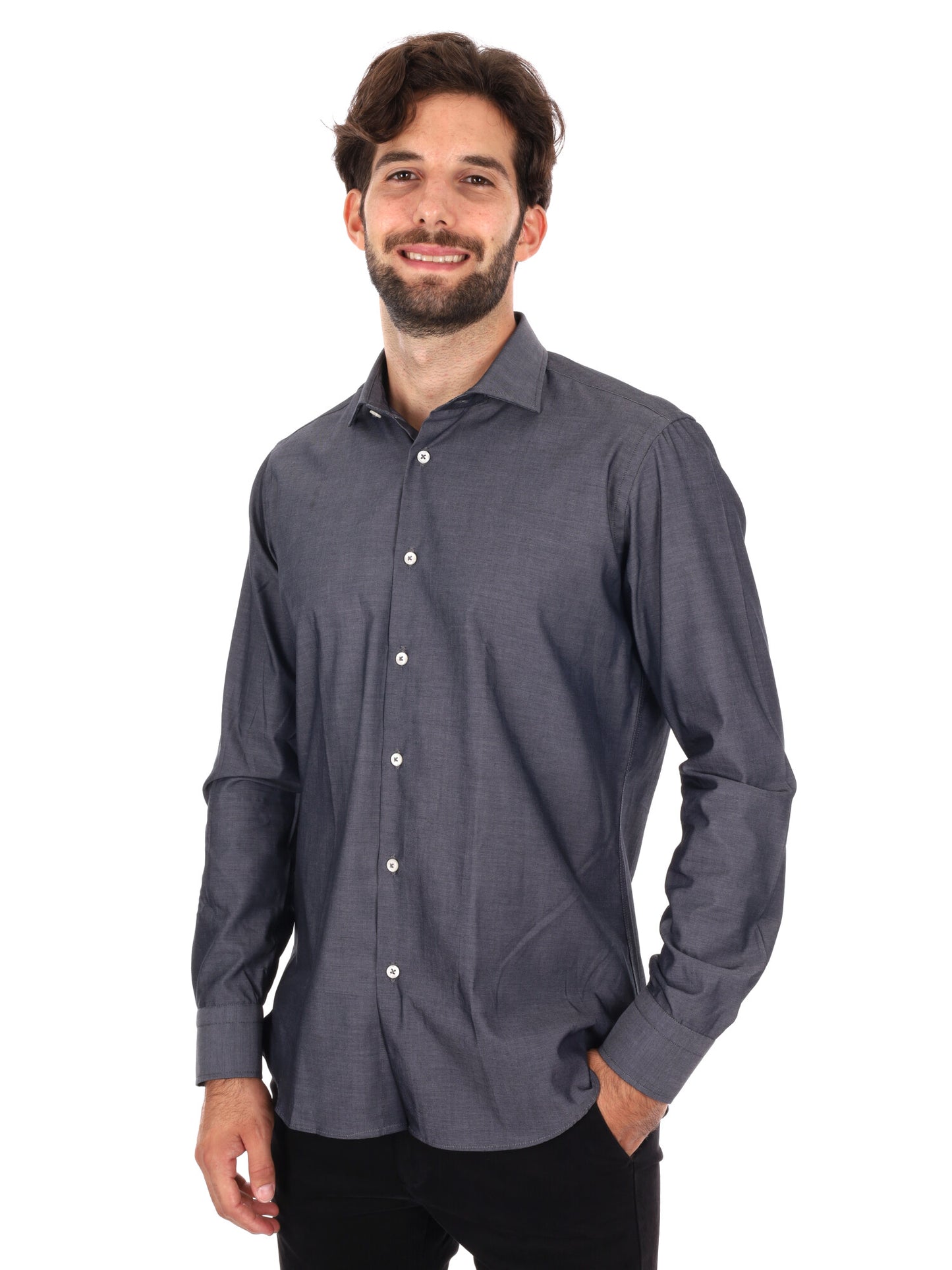 CAMICIA CLESSIDRA FB DA UOMO ANTRACITE