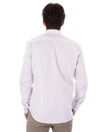 CAMICIA SLIM FB DA UOMO BIANCO MARRONEL