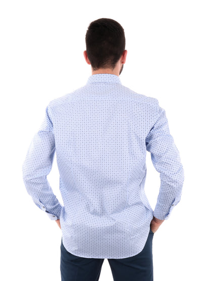 F.B. CAMICIA FANTASI - CELESTE