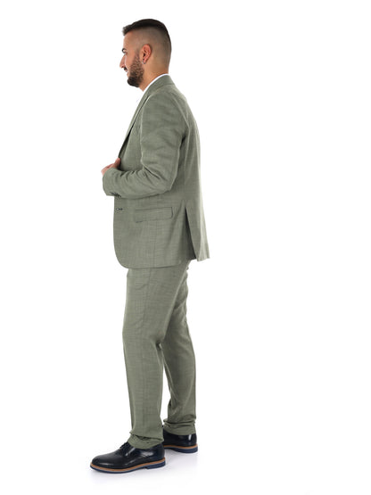Abito verde elegante da uomo FB modello CR115 contemporaneo