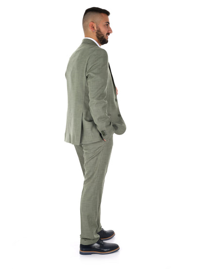 Abito verde elegante da uomo FB modello CR115 contemporaneo