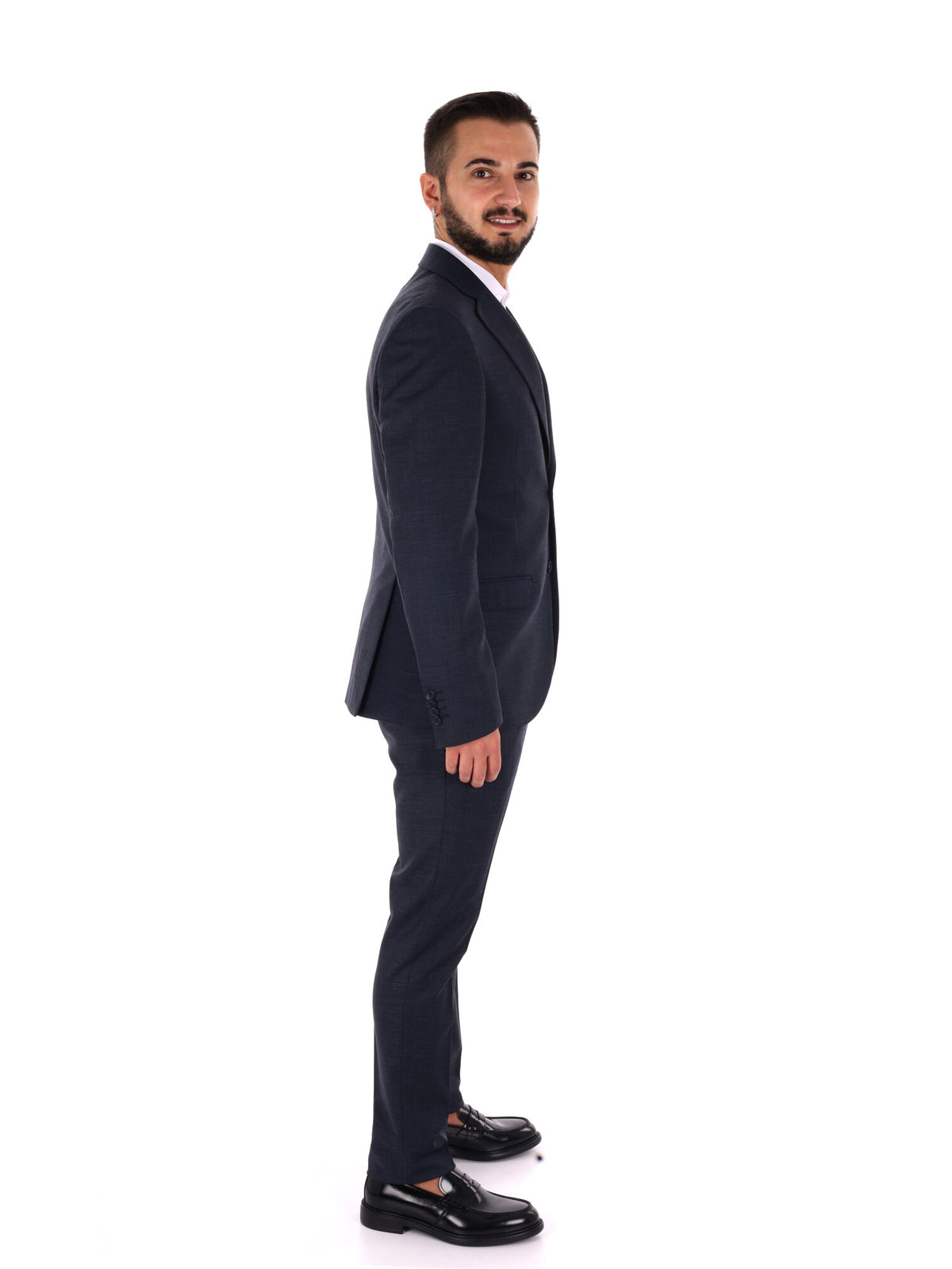 Fb Cr419 0502, abito da uomo blu