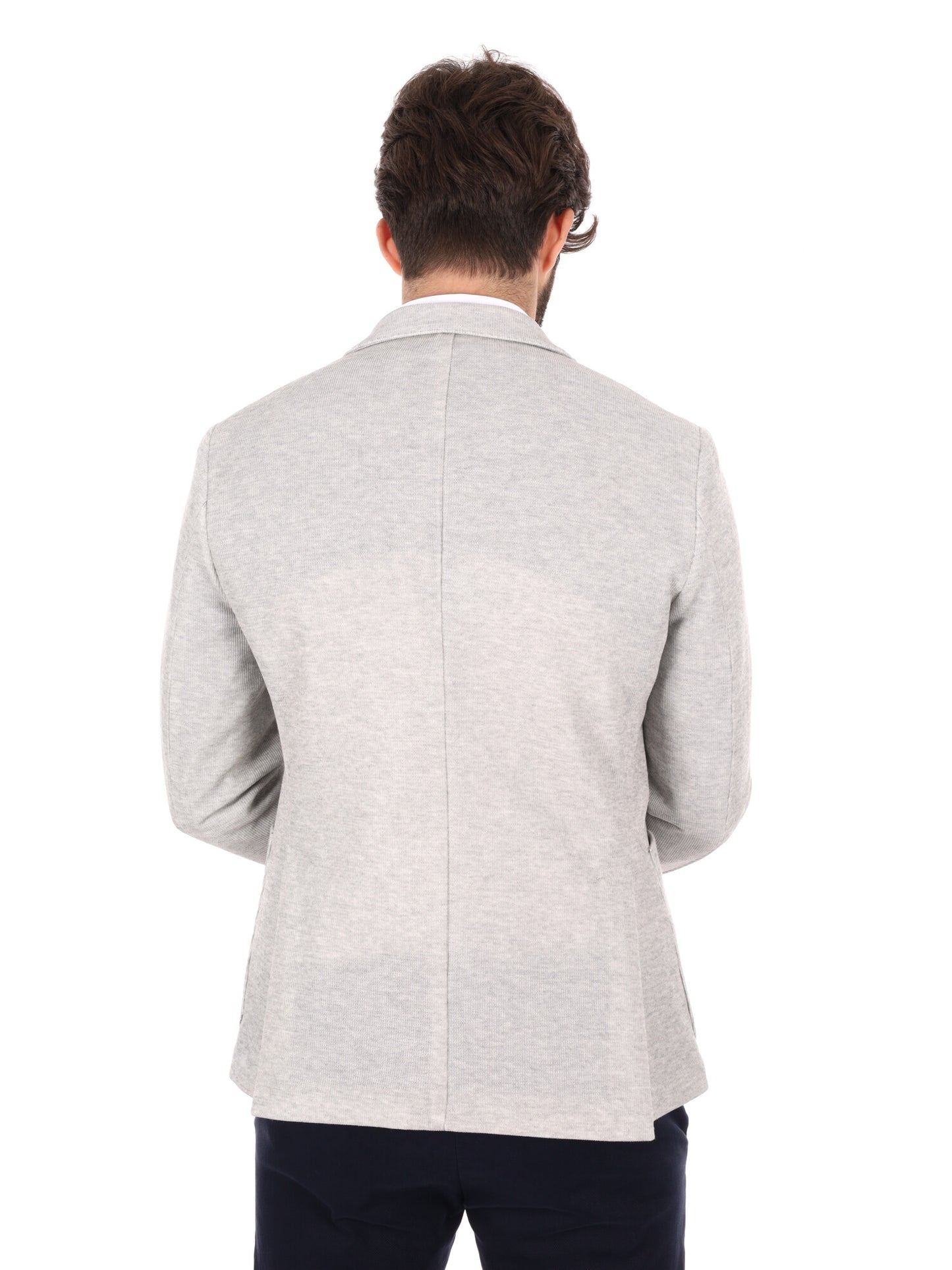 GIACCA MAGLIA MONOPETTO FB DA UOMO GRIGIO