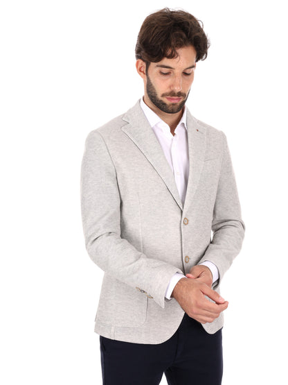 GIACCA MAGLIA MONOPETTO FB DA UOMO GRIGIO