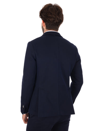 GIACCA MAGLIA MONOPETTO FB DA UOMO BLU