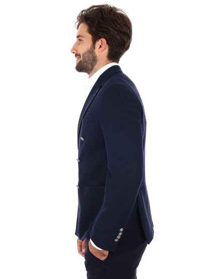 GIACCA MAGLIA DOPPIOPETTO FB DA UOMO BLU