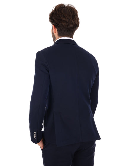 Fb giacca maglia da uomo blu