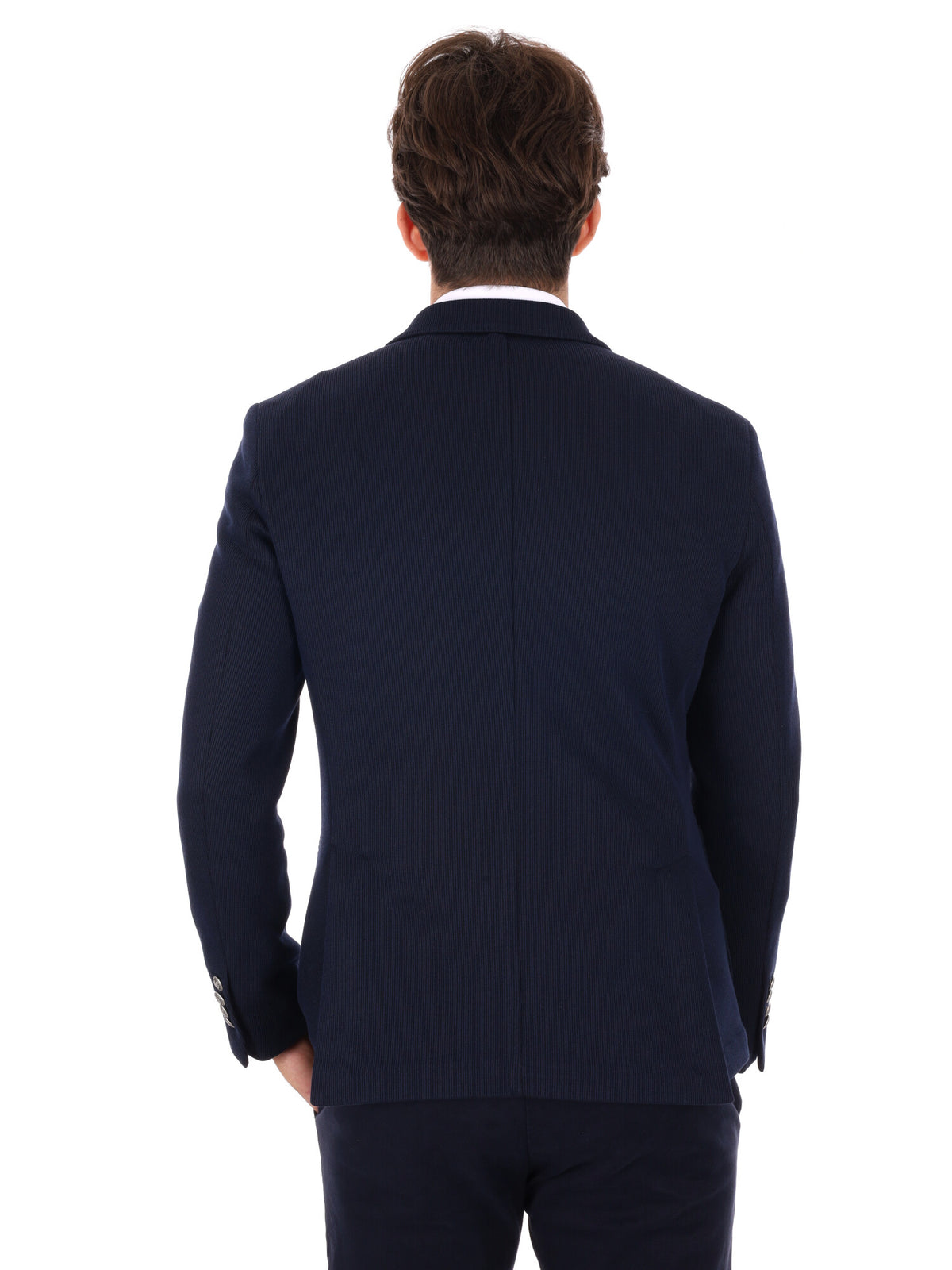Fb giacca maglia da uomo blu