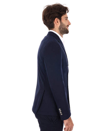 Fb giacca maglia da uomo blu