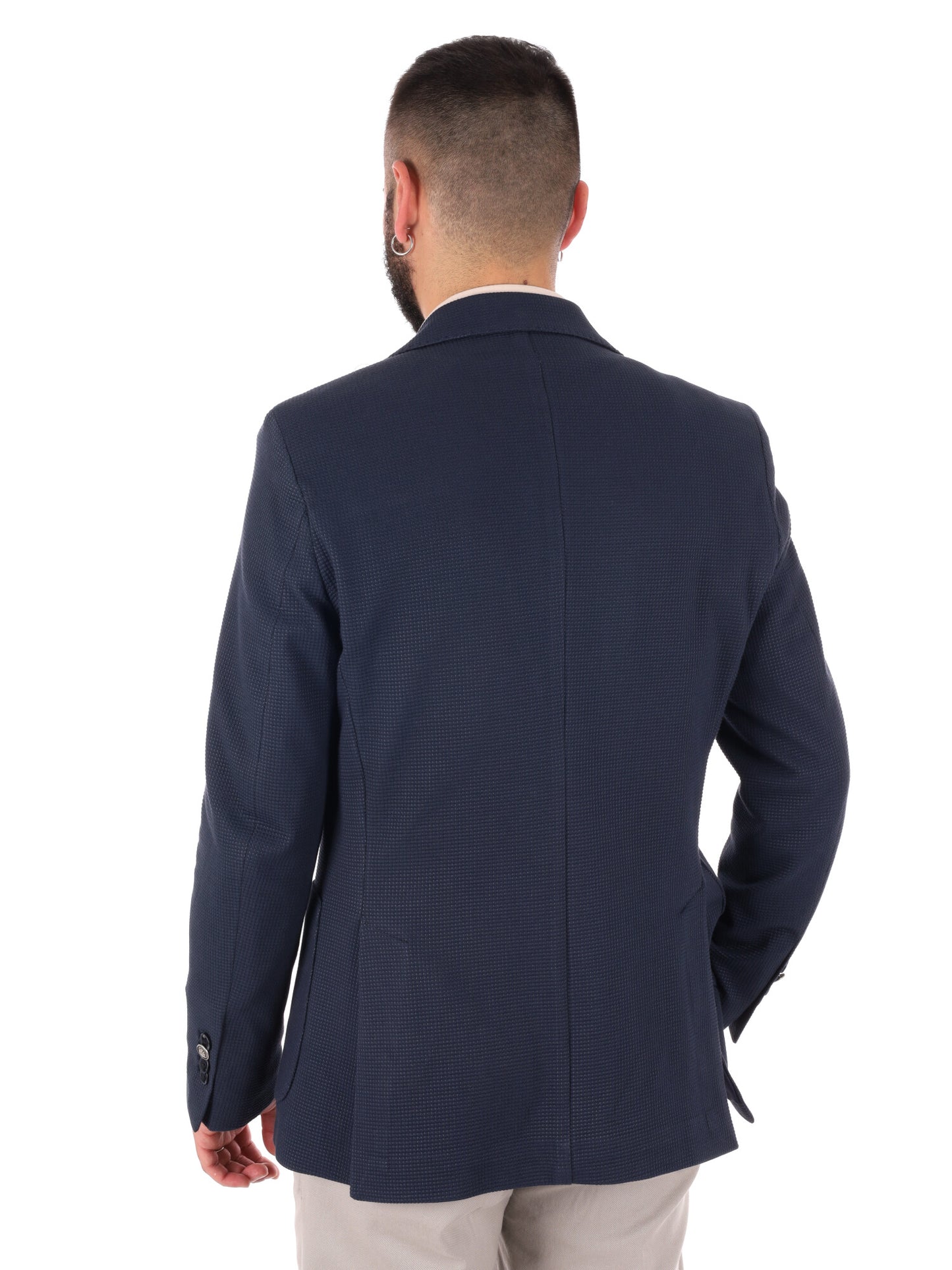 Giacca da uomo FB Drop 4 blu, elegante per la primavera-estate