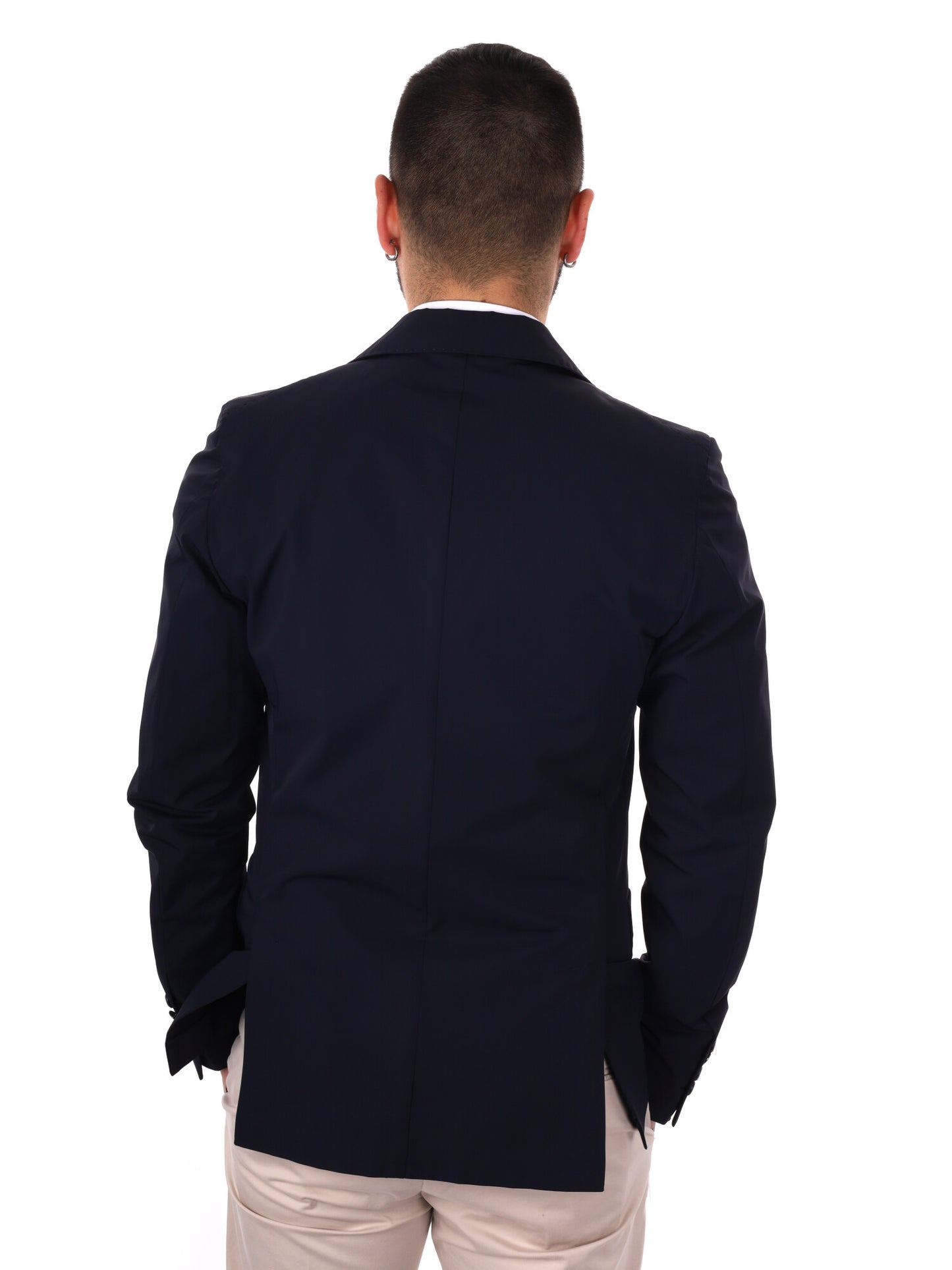 Giacca Performa FB elegante da uomo in blu per primavera-estate