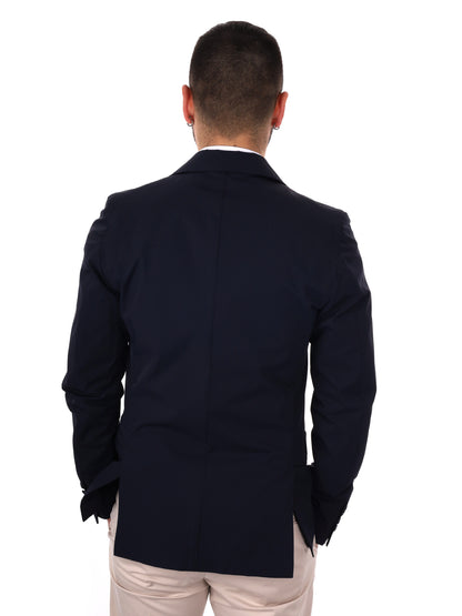 Giacca Performa FB elegante da uomo in blu per primavera-estate