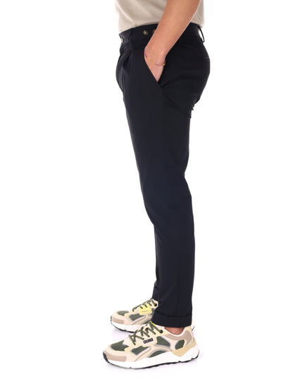 Pantaloni FB CR947 Catena neri da uomo casual per uso quotidiano