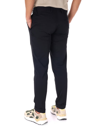 Pantaloni FB CR947 Catena neri da uomo casual per uso quotidiano
