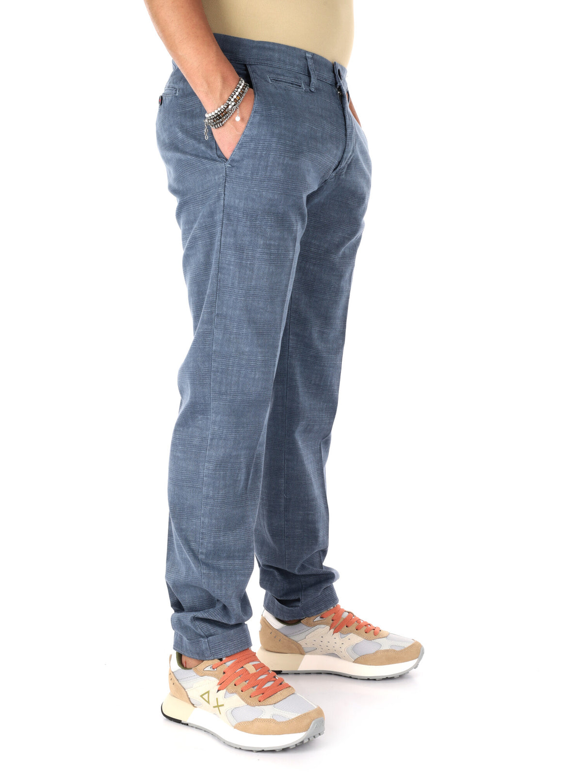 F.b. pantalone fanta da uomo lavagna