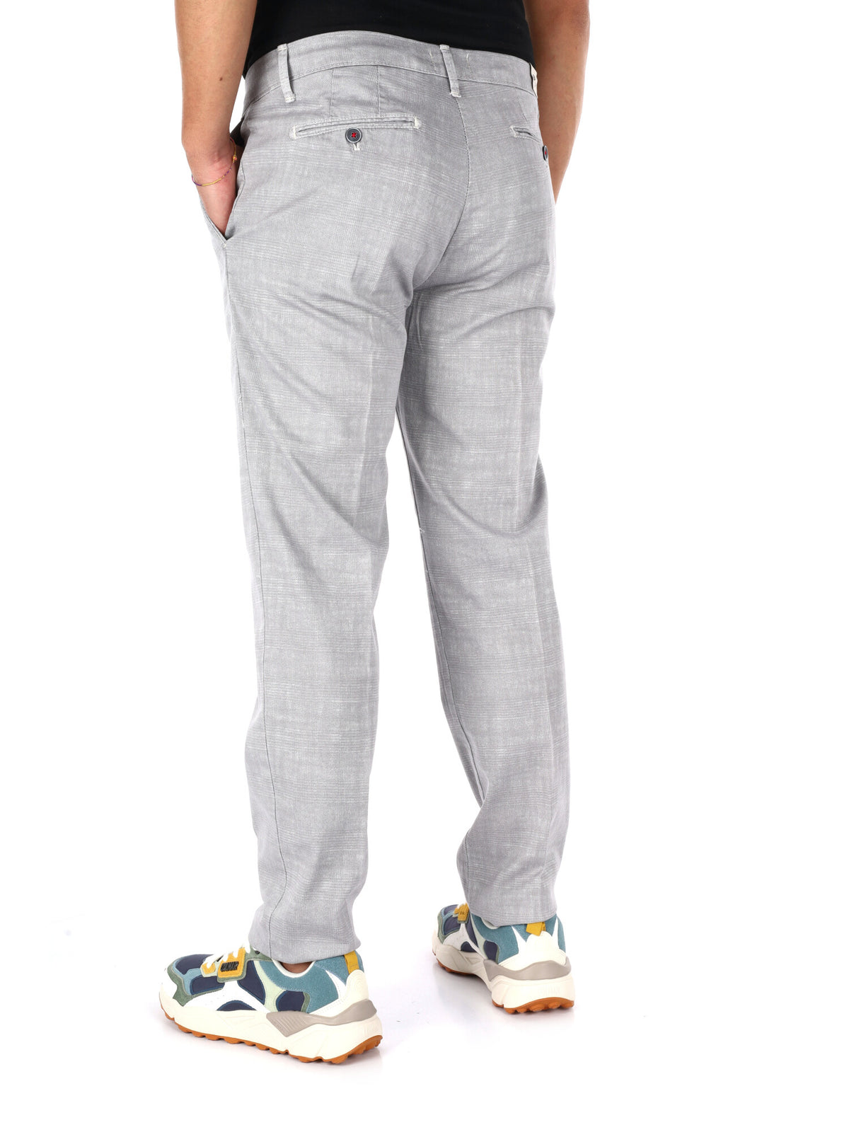 F.b. pantalone fanta da uomo perla