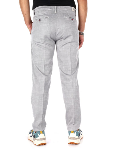 F.b. pantalone fanta da uomo perla