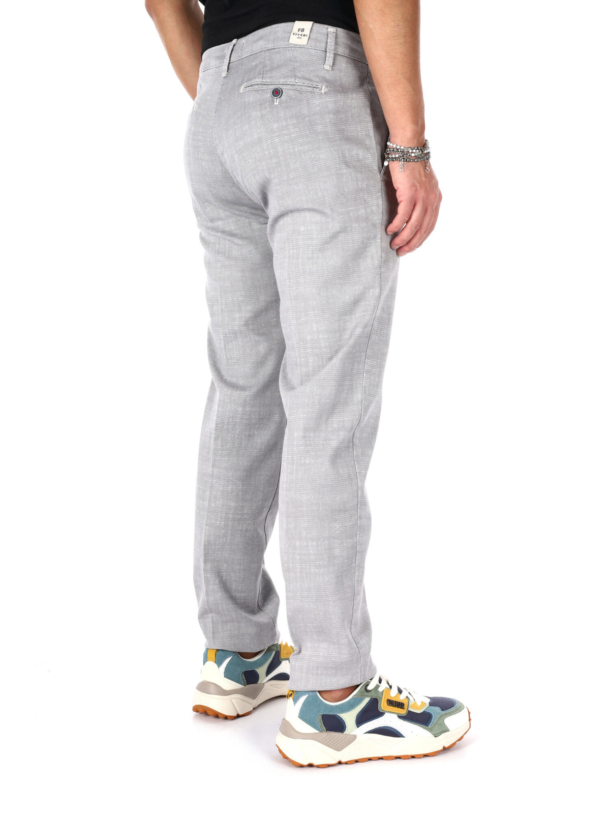 F.b. pantalone fanta da uomo perla