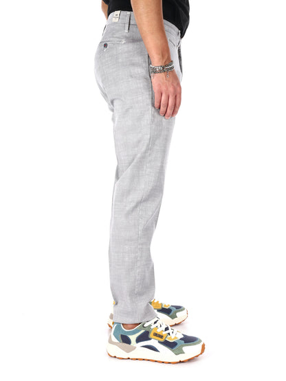 F.b. pantalone fanta da uomo perla
