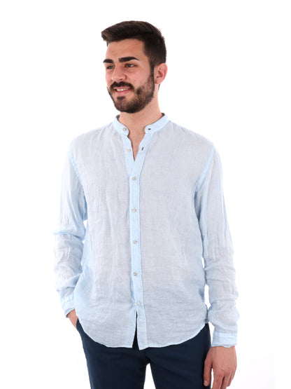 F.B. CAMICIA LINO - CIELO