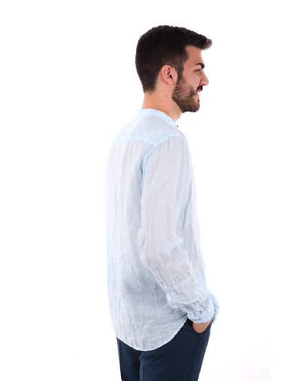 F.B. CAMICIA LINO - CIELO